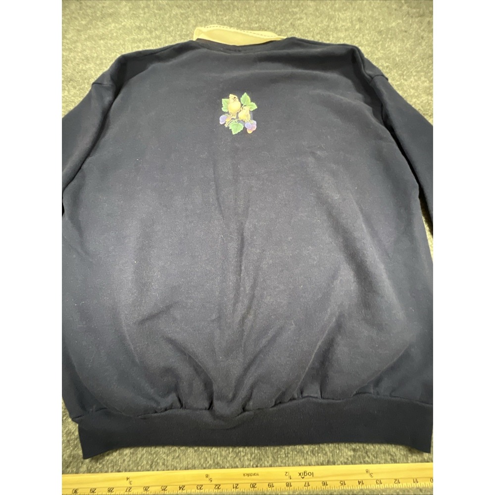 VTG 90s Morning Sun Collared Sweatshirt Womens 2XL Grandma Cottagecore Pullover - Picture 8 of 9